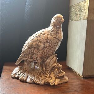 Vintage Iridescent Bird Figurine